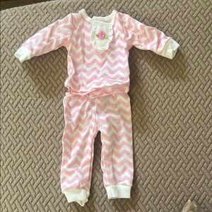 Pink Chevron Kids Pajamas